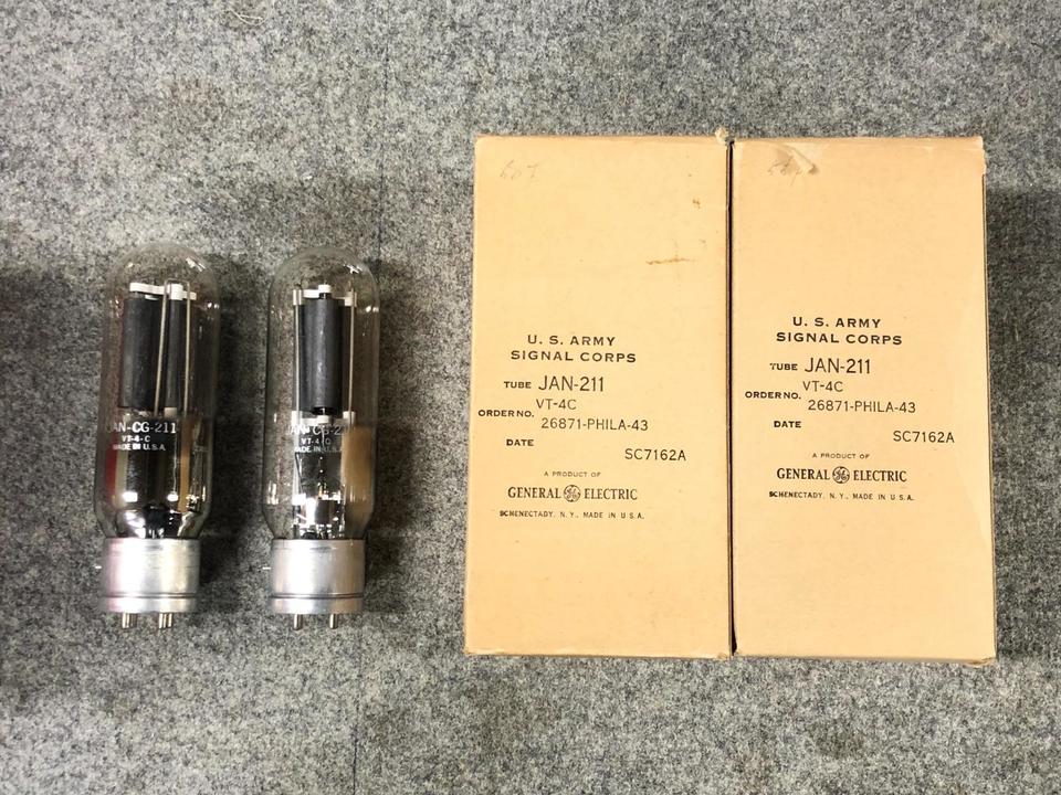 真空管GE VT-4-C GE VT-4-C/211 真空管 大型三極管 二本 @16966 / 中古オーディオ