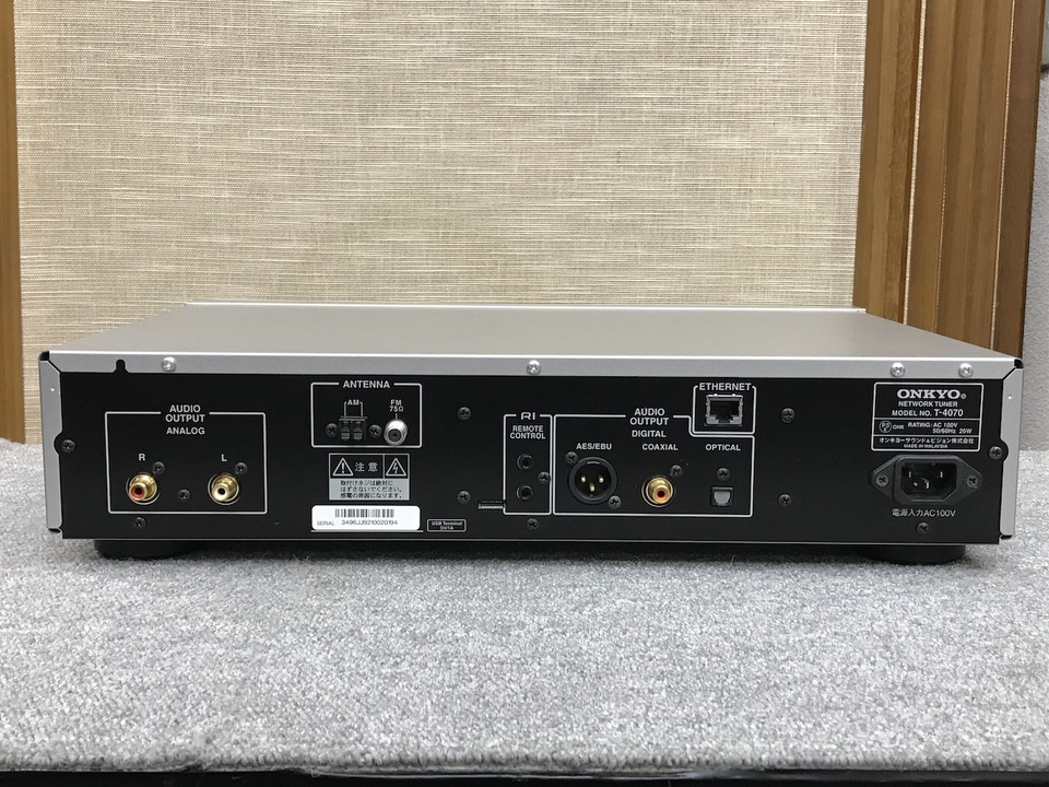 美品 オンキョー ネットワークオーディオ チューナー ONKYO T-4070 Yahoo!オークション -「onkyo t4070」の落札相場・落札価格