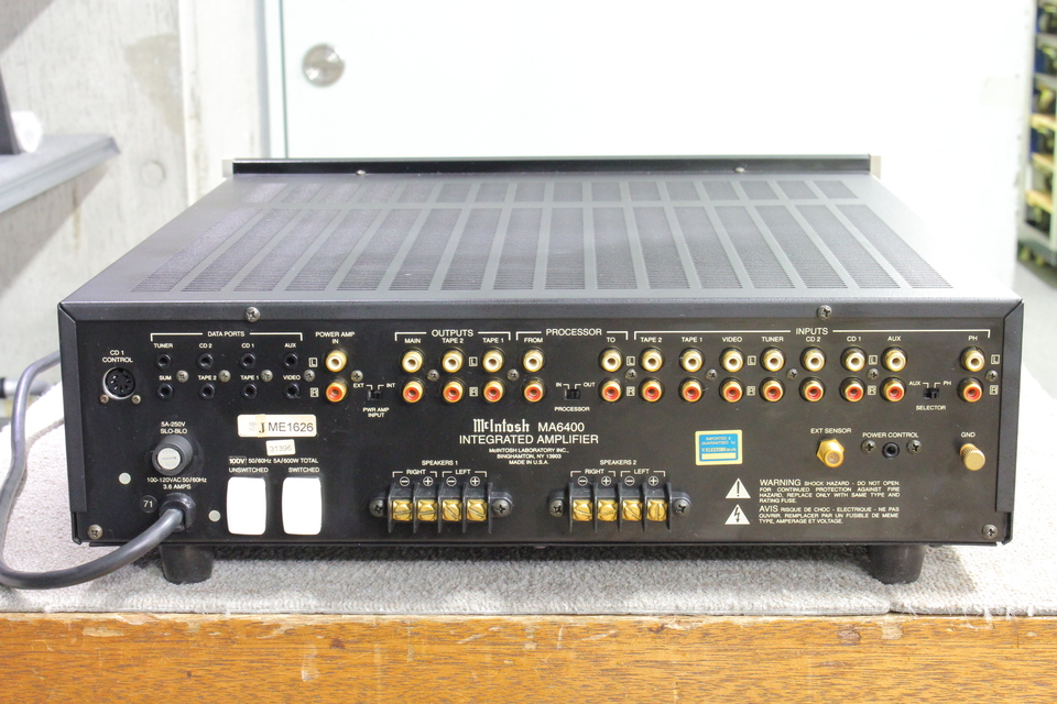 MA6400 McIntosh 中古オーディオ 高価買取・販売 ハイファイ堂