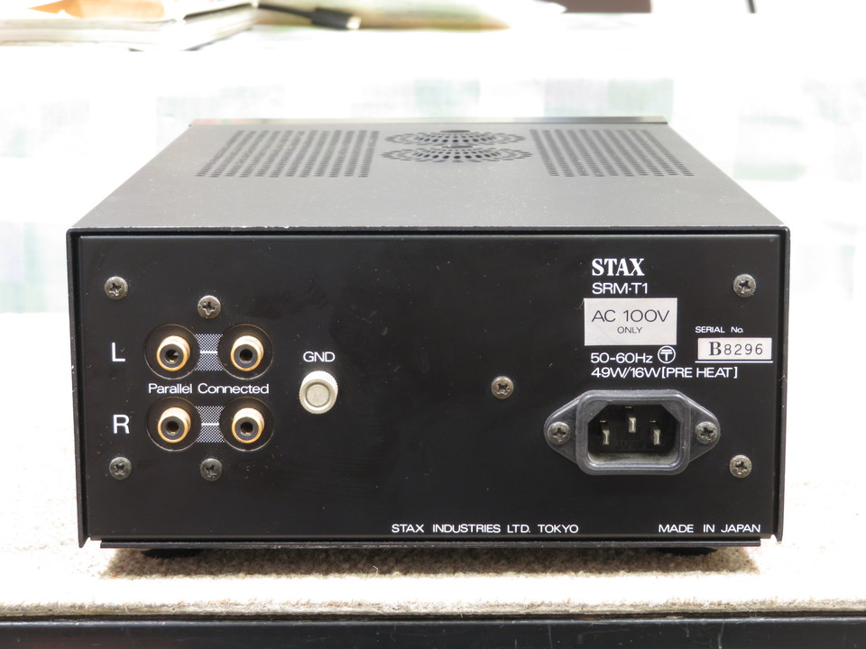 ジャンク品) STAX 真空管ヘッドフォンアンプ SRM-T1S スタックス