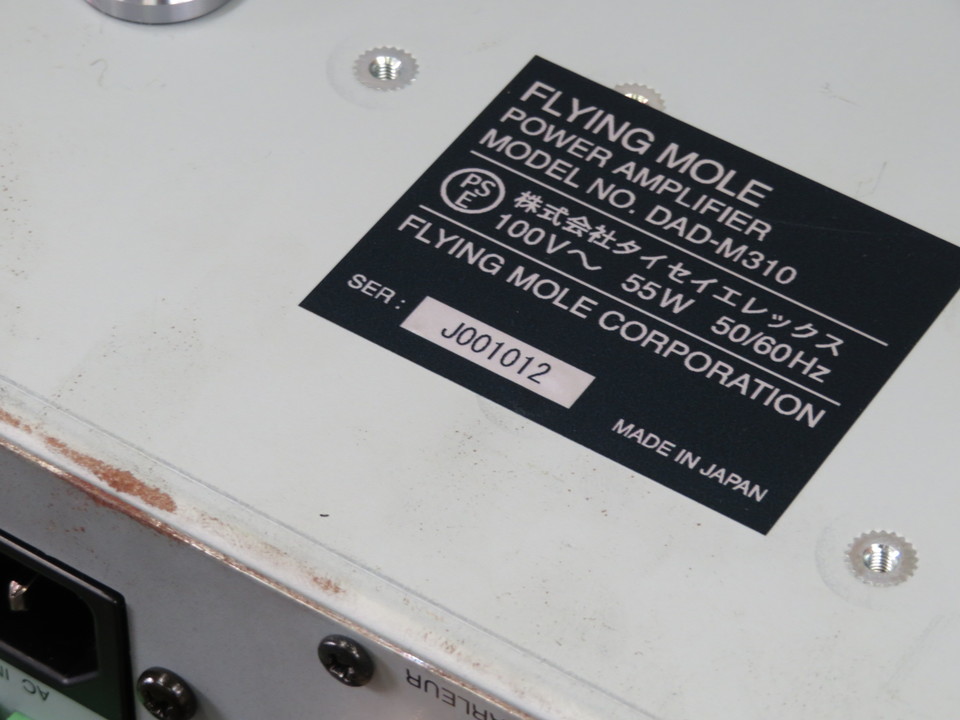 FLYING MOLE モノラルパワーアンプ　DAD-M310　単品 FLYING MOLE : DAD-M310 - 中古 | オーディオユニオン