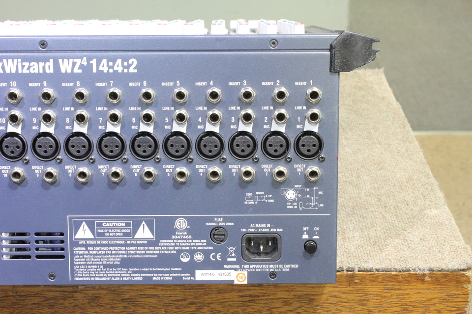 配信機器・PA機器・レコーディング機器 ALLEN&HEATH MixWizard WZ4 14:4:2 Allen & Heath MixWizard WZ4 14:4:2 Professional Mixing