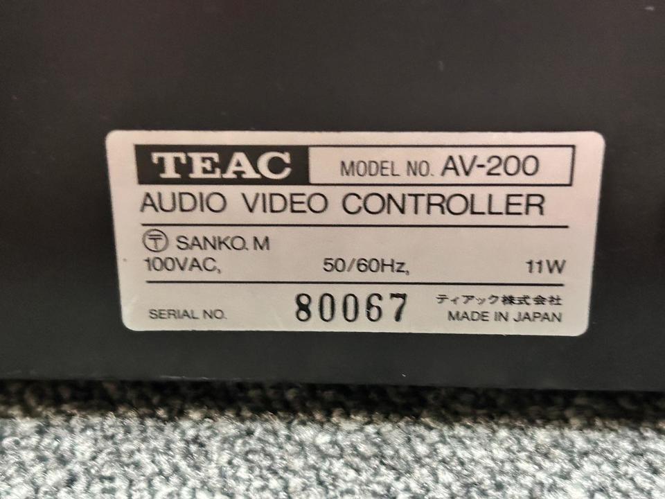 AV-200 TEAC - 中古オーディオ 高価買取・販売 ハイファイ堂