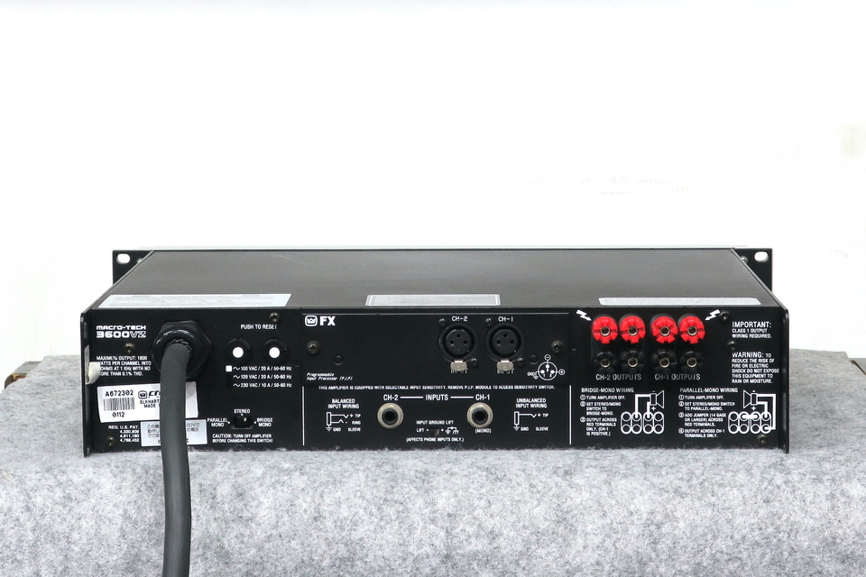 MACRO-TECH 3600VZ AMCRON - HiFi-Do McIntosh/JBL/audio-technica