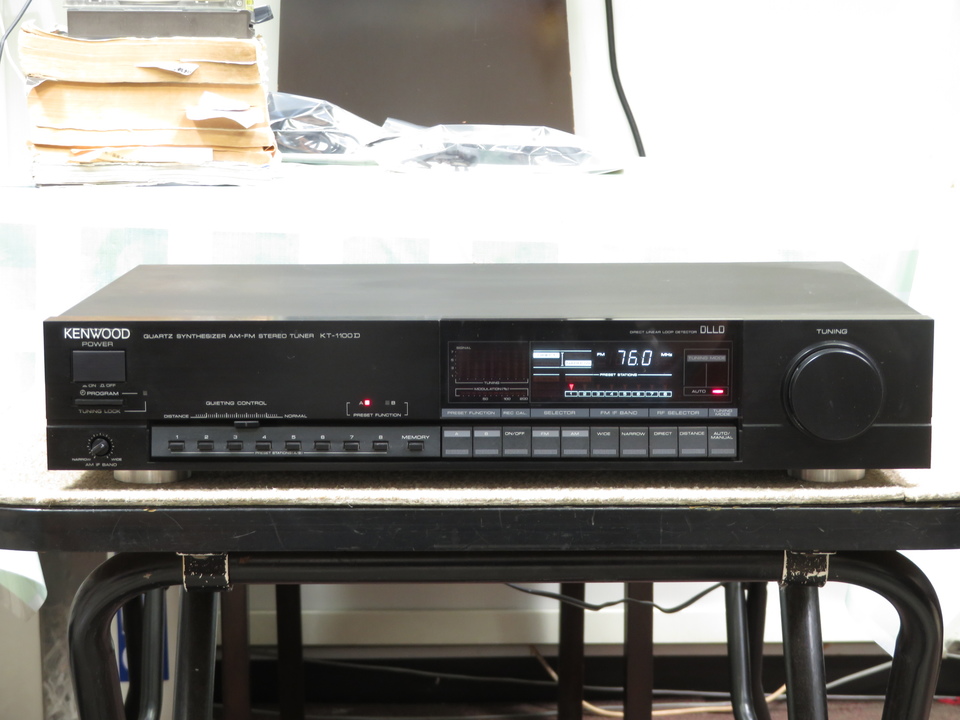E-2】 Kenwood KT-1100D チューナー 通電確認済み 4946-57 usB-375