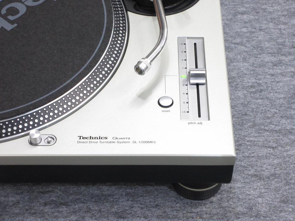 【美品】SL-1200mk5 Technics SL-1200MK5 Silver Pair Direct Drive DJ Turntable SL