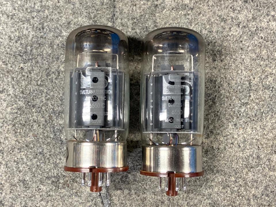 SVETLANA ELECTRON ６５５０C ペア 数時間使用 完動品 Svetlana 6550C マッチングペア 2本1組 その1