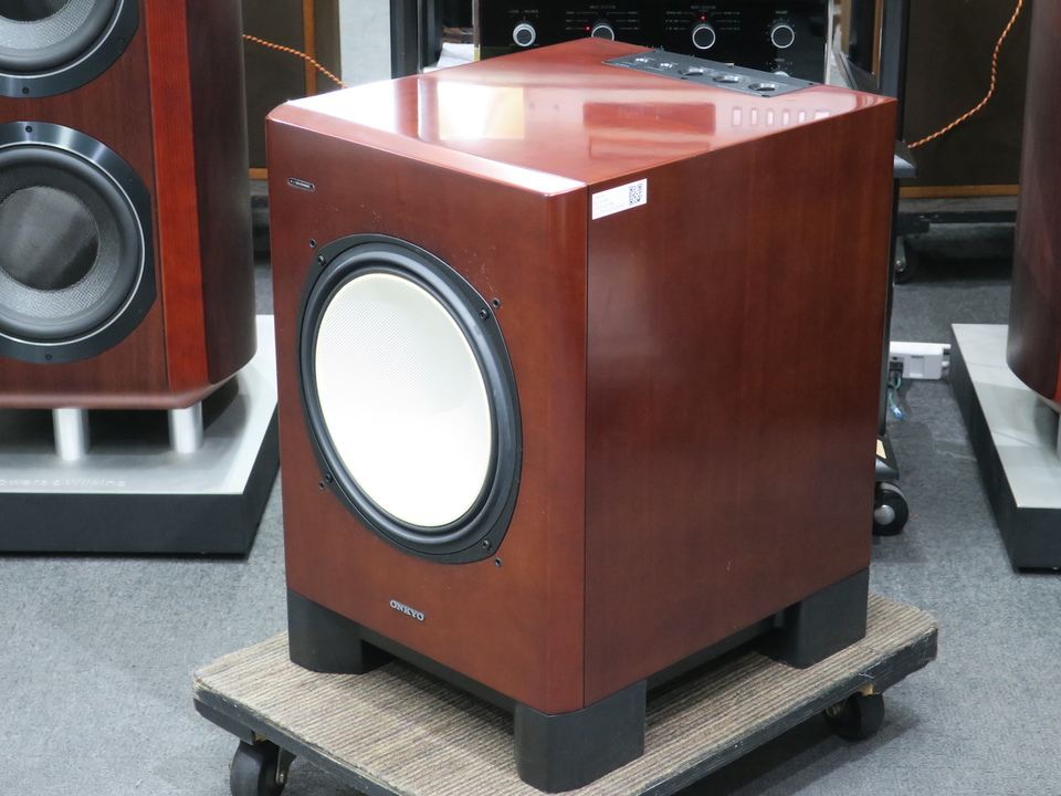 ONKYO オンキョー SL-D501 木目 アンプ内蔵サブウーファー 送