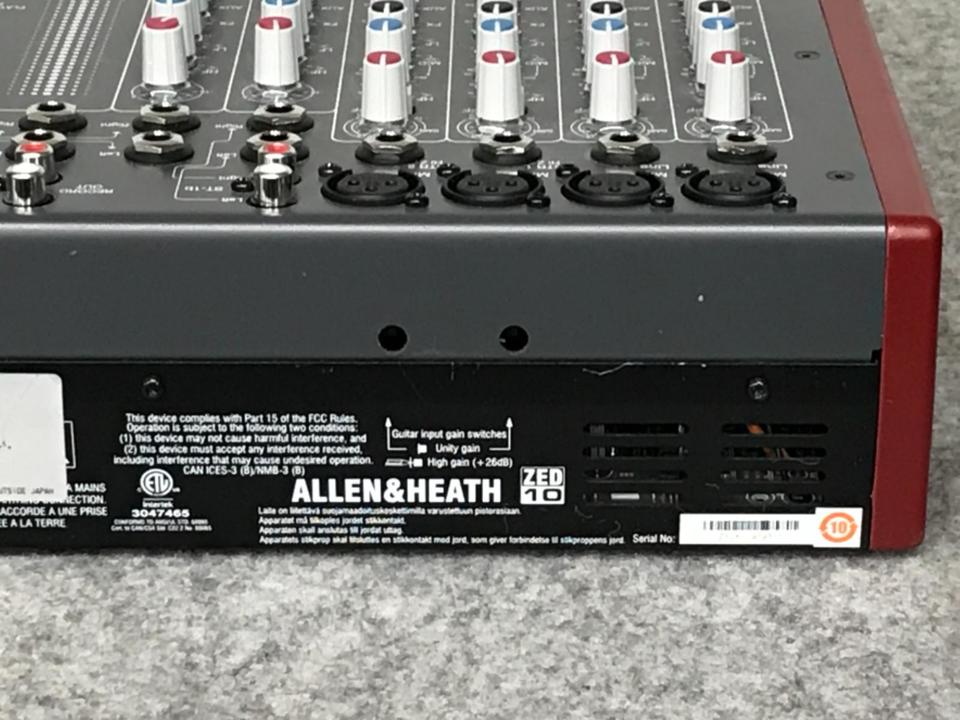 ZED-10 ALLEN&HEATH - 中古オーディオ 高価買取・販売 ハイファイ堂