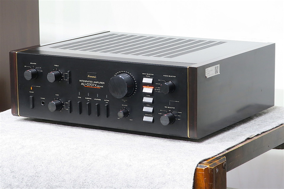 【外観美品】ジャンクSANSUI AU-D707X元箱・説明書・当時カタログ付き 外観美品】ジャンクSANSUI AU-D707X元箱・説明書・当時カタログ付き