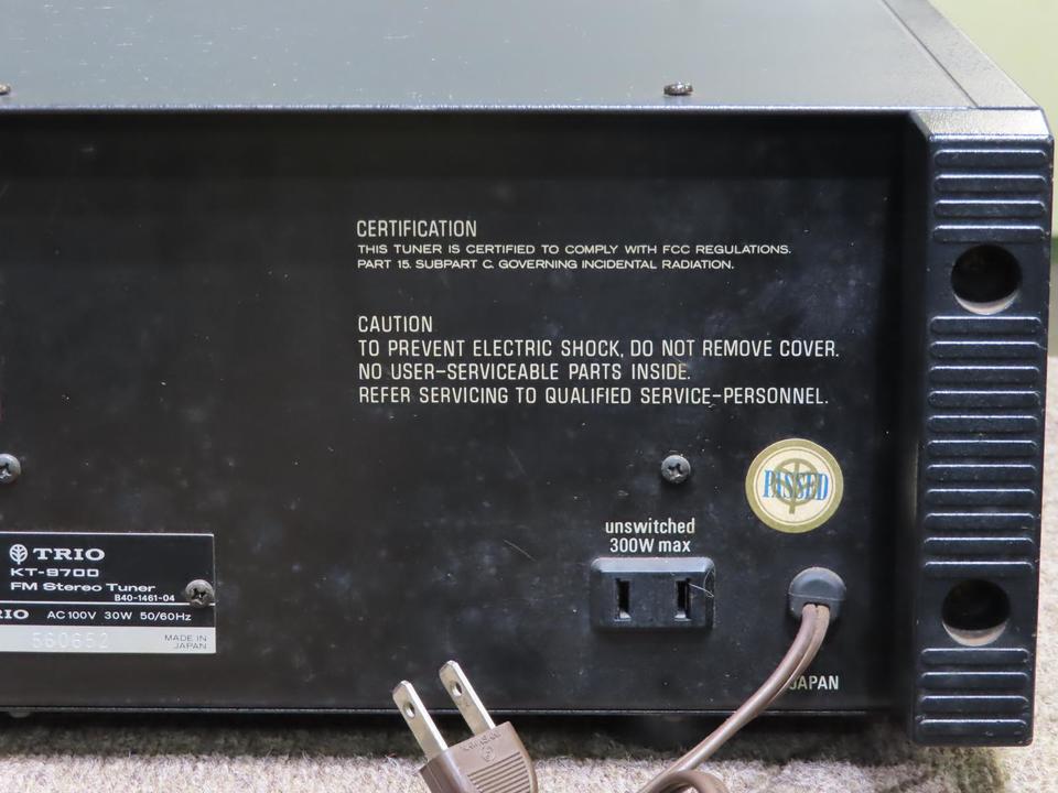 ♪TRIO KT-9700 FM Stereo Tuner♪ 通電確認済 TRIO KT-9700 FM Stereo Tuner(FM ステレオチューナー）通電確認