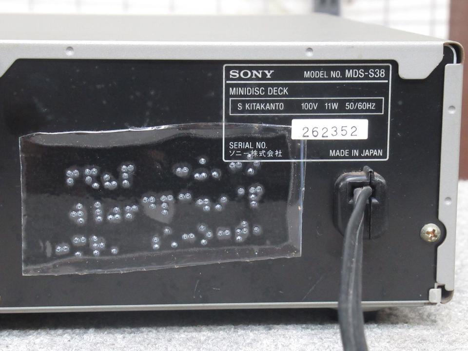＜整備品＞SONY MDS-S38 本体のみ 希少☆レア】コンパクトMDデッキ SONY ソニー MDS-S38 - メルカリ