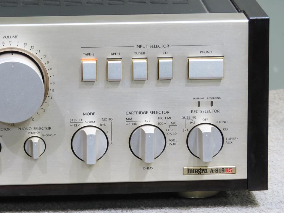 ONKYO integraA-819RS プリメインアンプ ONKYO・オンキヨー Integra A-819RS 音質などのレビュー B級