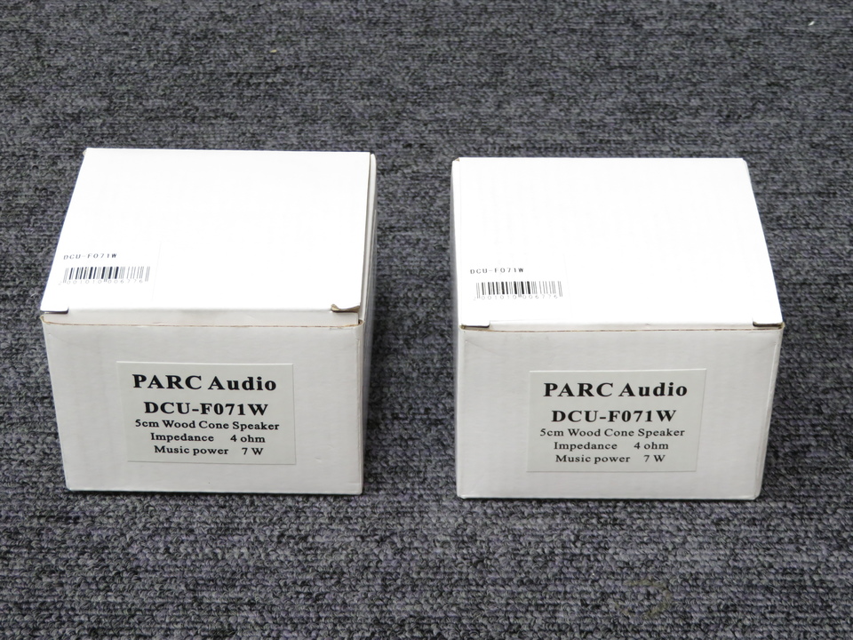 PARC Audio スピーカーbox＋ DCU-F071W DCU-F071W 】 5cmウッドコーンスピーカー | スピーカーユニット
