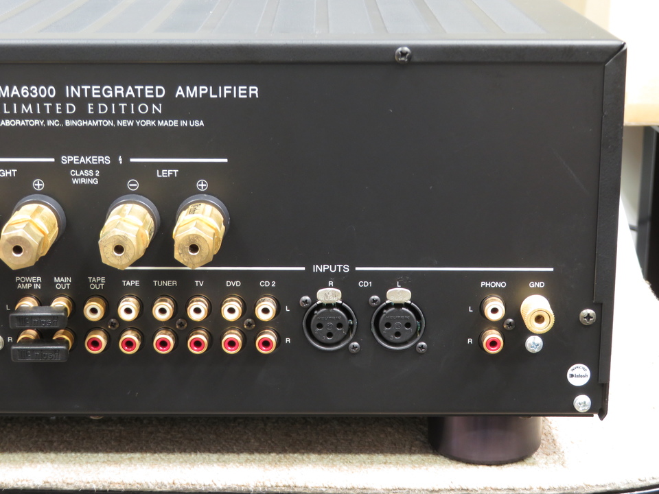 マッキントッシュMA6300LTD限定モデル McIntosh MA6300LTD Limited Edition 中古 | ウララカオーディオ