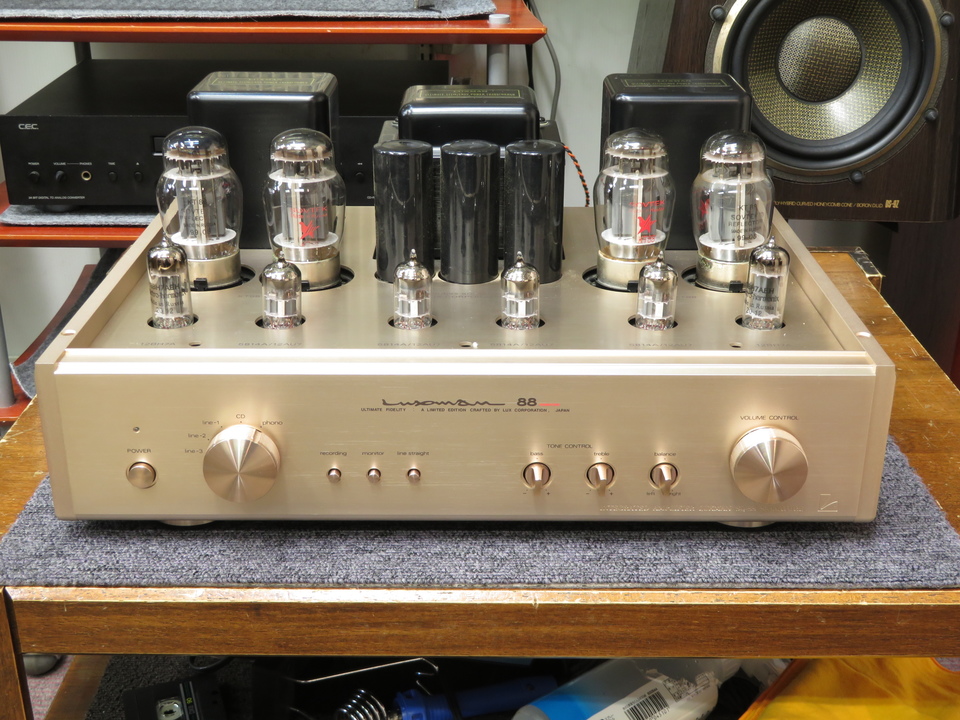 SQ-88 LUXMAN Luxman 入院＆退院: 真空管プリメインアンプ “ぽよりん