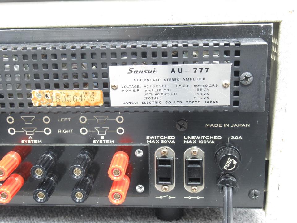 Sansui ステレオアンプ AU-777 AU-777 SANSUI - HiFi-Do McIntosh/JBL/audio-technica/Jeff Rowland