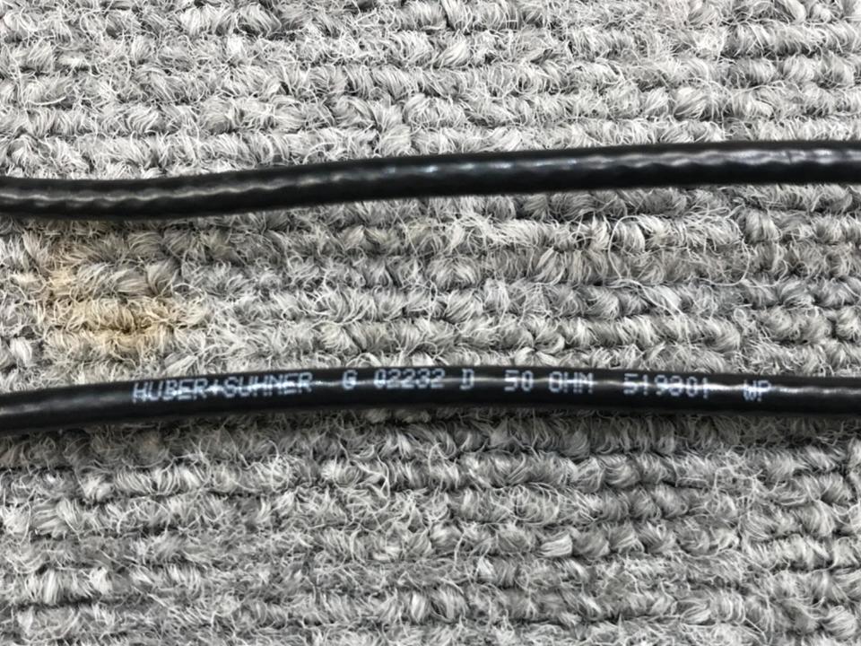 Huber+Suhner スイス スーナー RCAケーブル 2.3m ペア2本