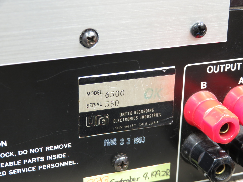 MODEL 6300 UREI - 中古オーディオ 高価買取・販売 ハイファイ堂