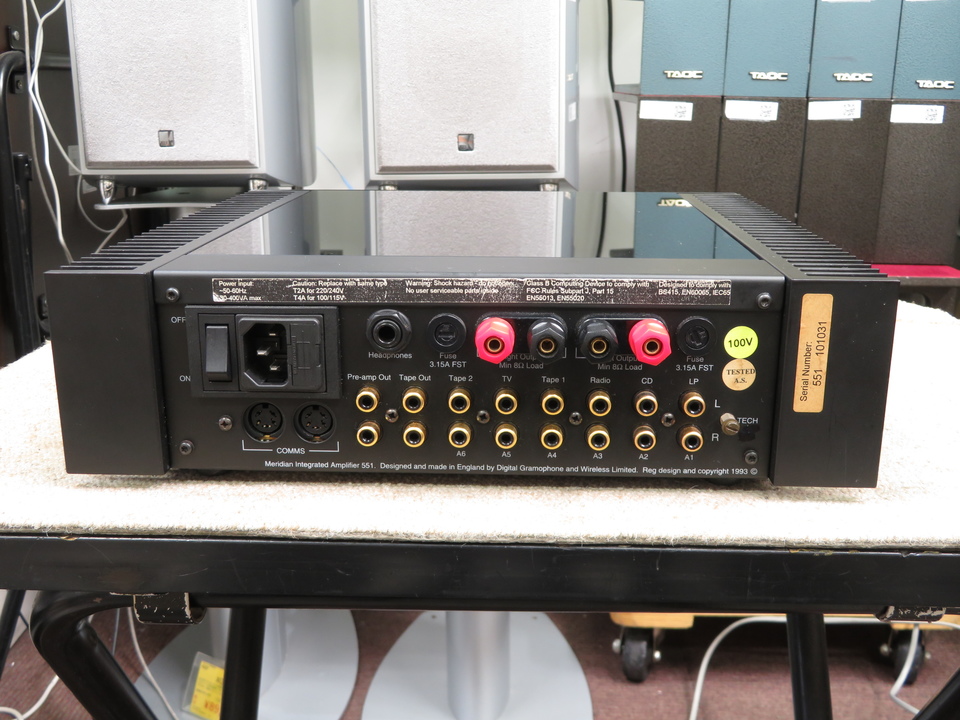 MERIDIAN 551 プリメインアンプ【AXISS 正規輸入品 100V】 メリディアン MERIDIAN 551 プリメインアンプ リモコン付 @33398