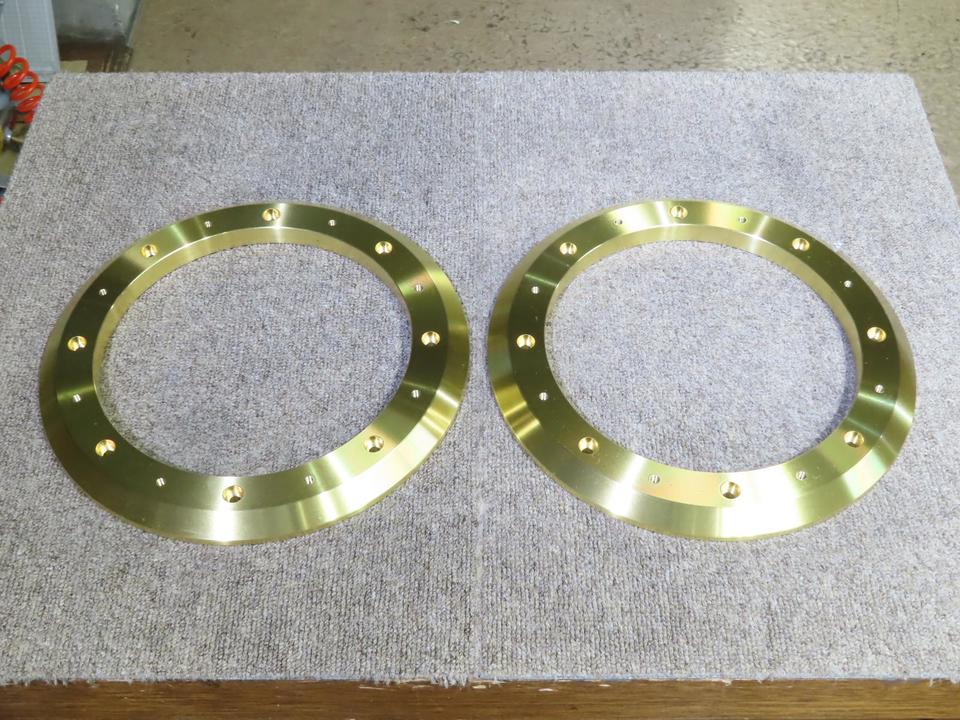 ☆特注品 真鍮製 アダプターリング 1ペア FOSTEX形状 P-208