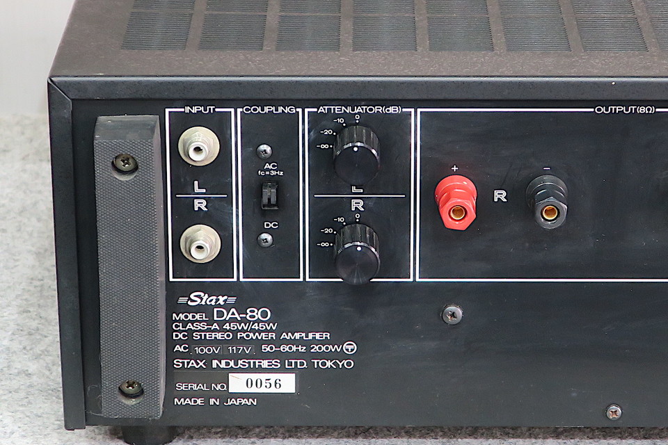 STAX スタックス メインアンプ stax DA-80 Power Amp