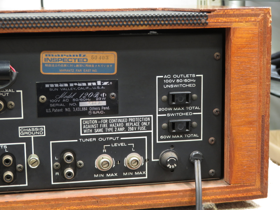 Model 120B marantz - 中古オーディオ 高価買取・販売 ハイファイ堂