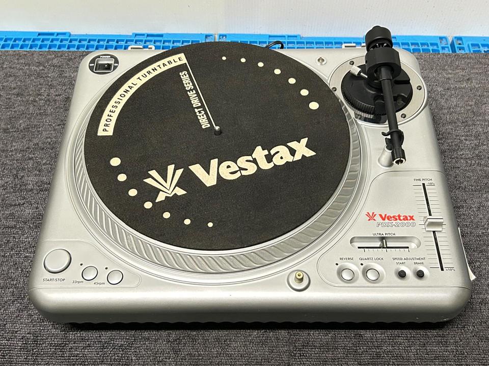値下げ済みVestax PDX 2000二台セット送料込み パスカル様VestaxPDX-2000ダイレクトドライブターンテーブル2台