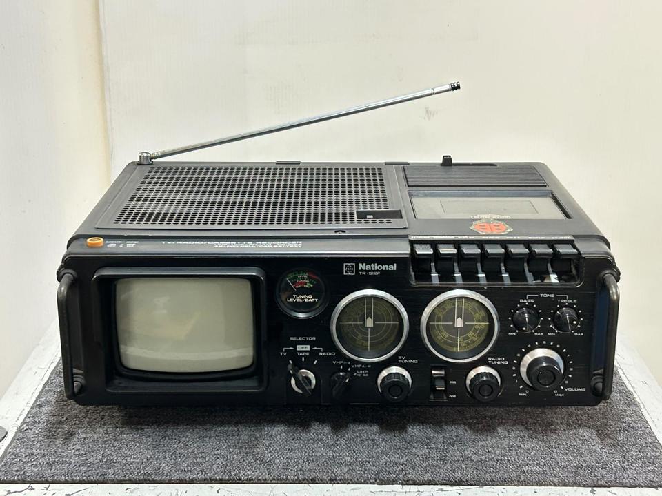 TR-512F ナショナル National ラジオ 公式通販 テレビ付きラジカセ