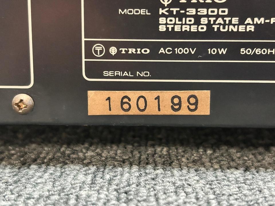 【来る4月計画の福岡分移転の処分価格】TRIO KT-3300 チューナー ♪ 来る4月計画の福岡分移転の処分価格】TRIO KT-3300 チューナー ♪の