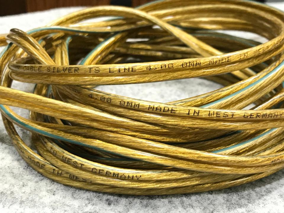 西ドイツ製 MONITOR POWER CABLE SILVER STUDIO LINE 6.00 QMM