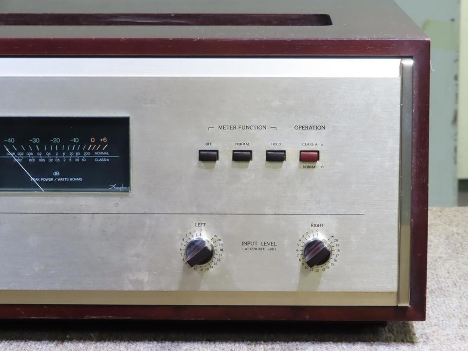 Accuphase P-400 ステレオパワーアンプ ウッドキャビネット付き