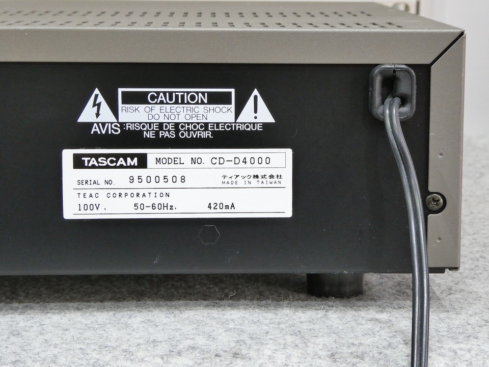 CD-D4000 TASCAM - 中古オーディオ 高価買取・販売 ハイファイ堂