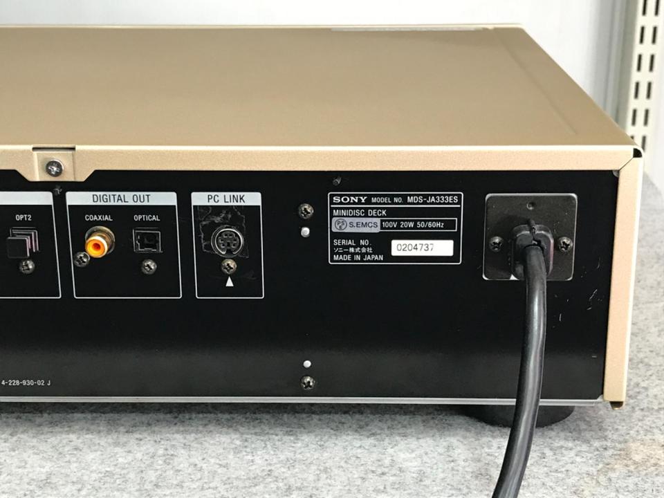 SONY ミニデイスクデッキ MDS-JA333ES