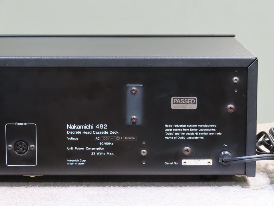 【動作品/美品】Nakamichi カセットデッキ 482 動作品/美品】Nakamichi カセットデッキ 482