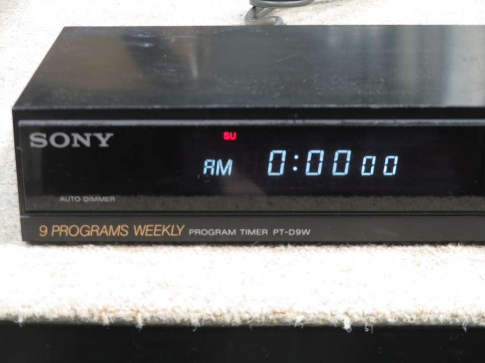 ソニー(SONY) プログラムタイマー PT-D9W : 家電＆カメラ