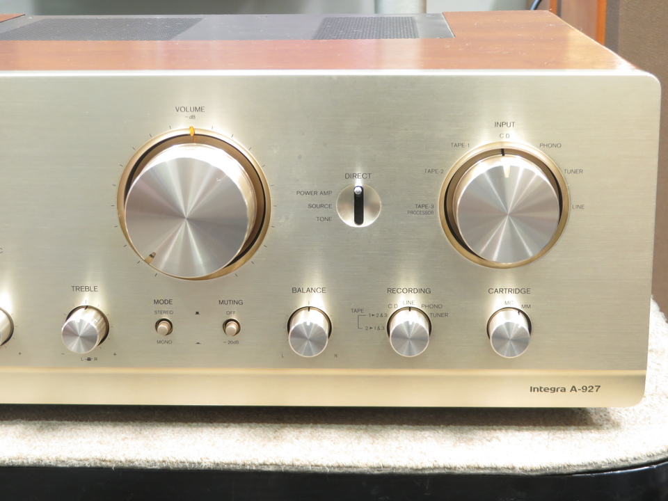 ONKYO オンキョー アンプ integra A-927 電源は確認済　現状品 ONKYO（オンキヨー） Integra A-927 プリメインアンプ をお