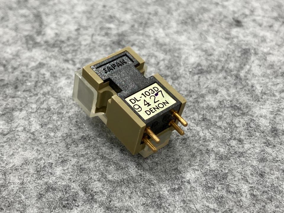 DENON　DL-103D　使用時間極小品　説明書　元箱付 DENON MCカートリッジ DL-103D