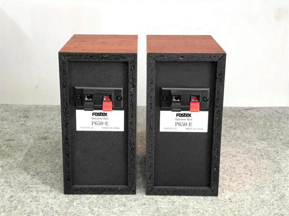 未使用 かんすぴ FOSTEX P650-E P650K ペア スピーカー かんすぴ”6.5cmフルレンジユニット＆スピーカーボックス P650K