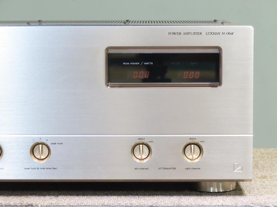 LUXMAN 純A級ステレオパワーアンプ M-06α ラックスマン 説明書付 LUXMAN 純A級ステレオパワーアンプ M-06α ラックスマン 説明書付