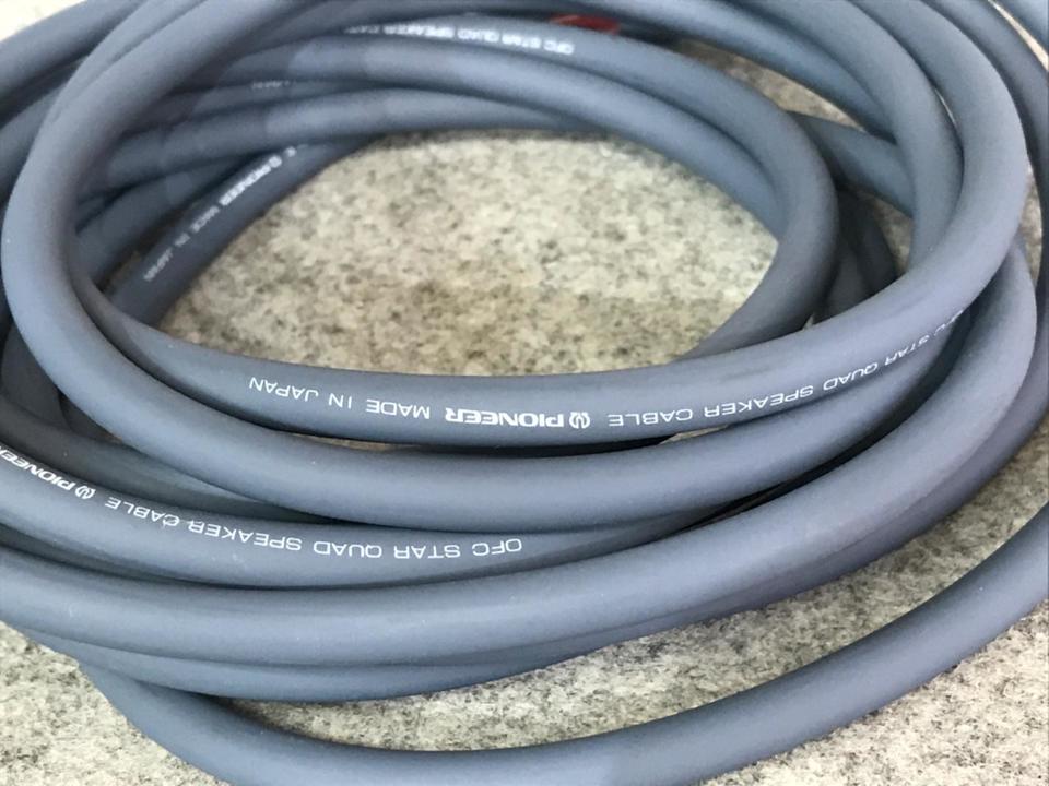 PIONEER OFC STAR QUAD SPEAKER CABLE 約5m2本ペア パイオニア高級