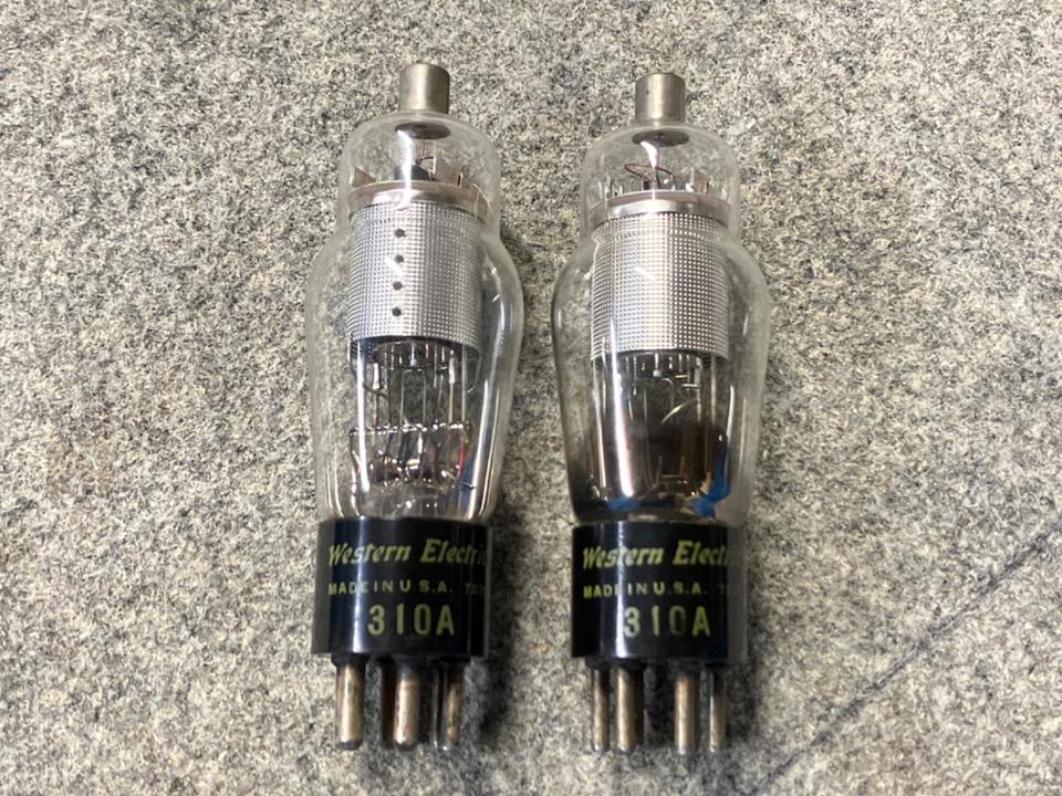 G】Western Electric 310A 真空管 ペア ② ウェスタン