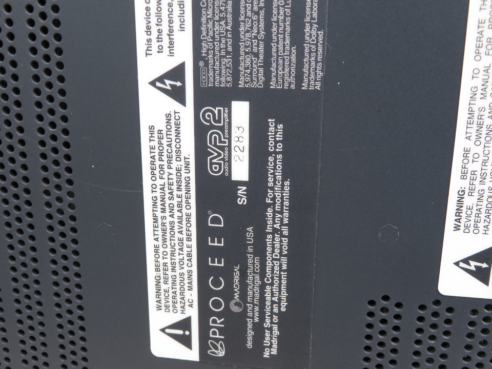 AVP2 Proceed - 中古オーディオ 高価買取・販売 ハイファイ堂