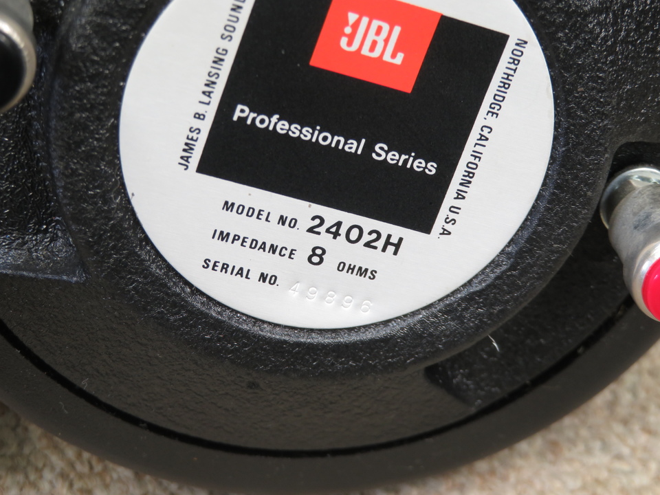 JBL 2402H ツイーター ペア 音出し確認済 中古 JBL2402H ツイーター