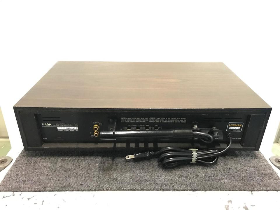 動作保証 LUXMAN ラックスマン T-40A AM/FMチューナー オーディオ機器 /k-37298 LUXMAN ラックスマン FM⁄AMチューナー T-40A 動作品 FMアンテナ付きです！