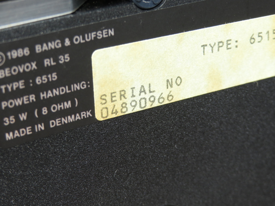 Beovox RL35 B&O - 中古オーディオ 高価買取・販売 ハイファイ堂