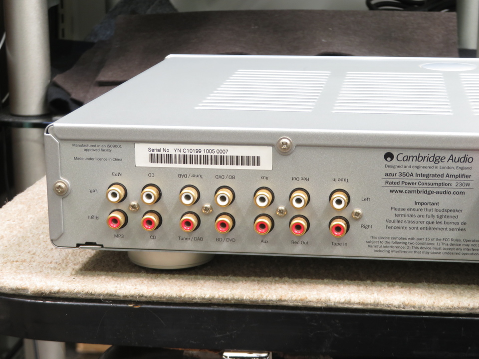 ✭✰ケンブリッジ新品、未使用、Cambridge Audio Azur 350A Cランク】Cambridge Audio azur 350A プリメインアンプ