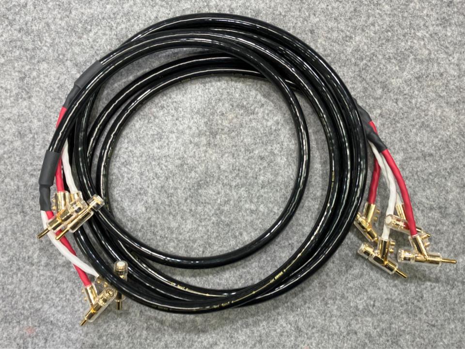 【マイク】KRYNA SPCA7 両端バナナ2mx2本 KRYNA 4芯多重ツイスト・ダブルシールド構造 バナナプラグ 2本1組 2.5m