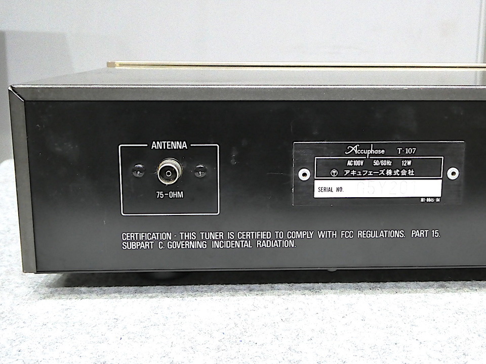 FMチューナー ☆アキュフェーズ T-107☆ FMチューナー ☆アキュフェーズ T-107☆ Accuphase T-107