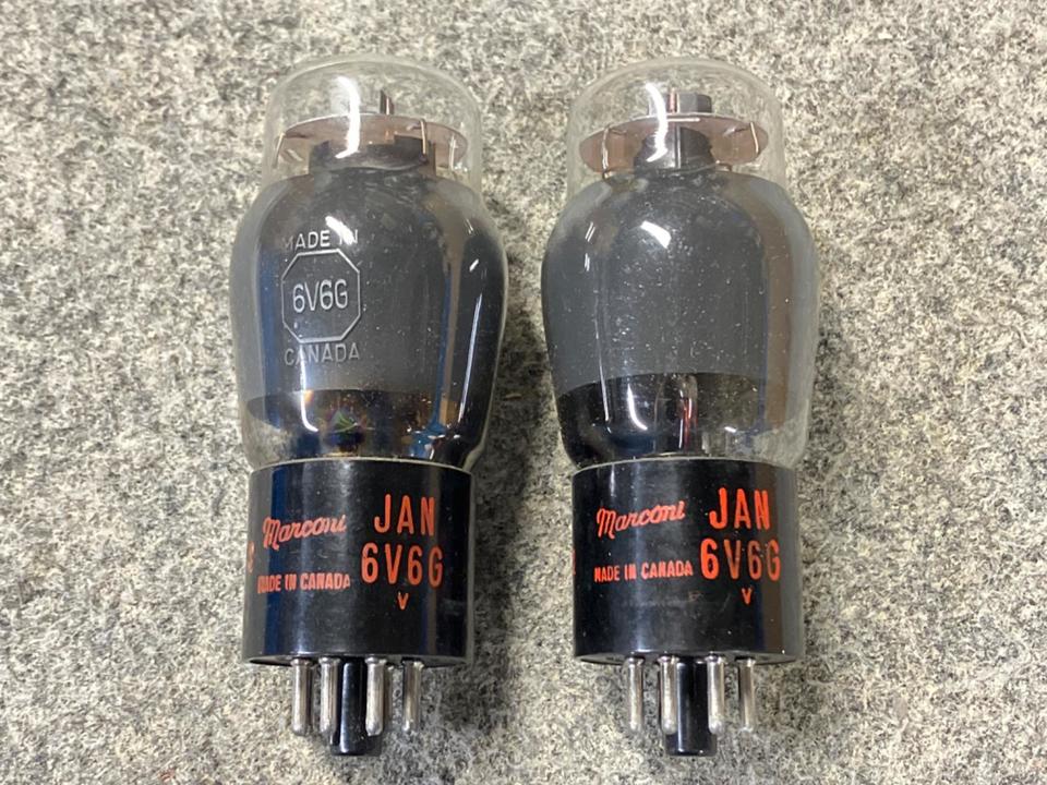 MARCONI 6V6G 真空管 4本セット カナダ製未使用新品同様 【公式通販】